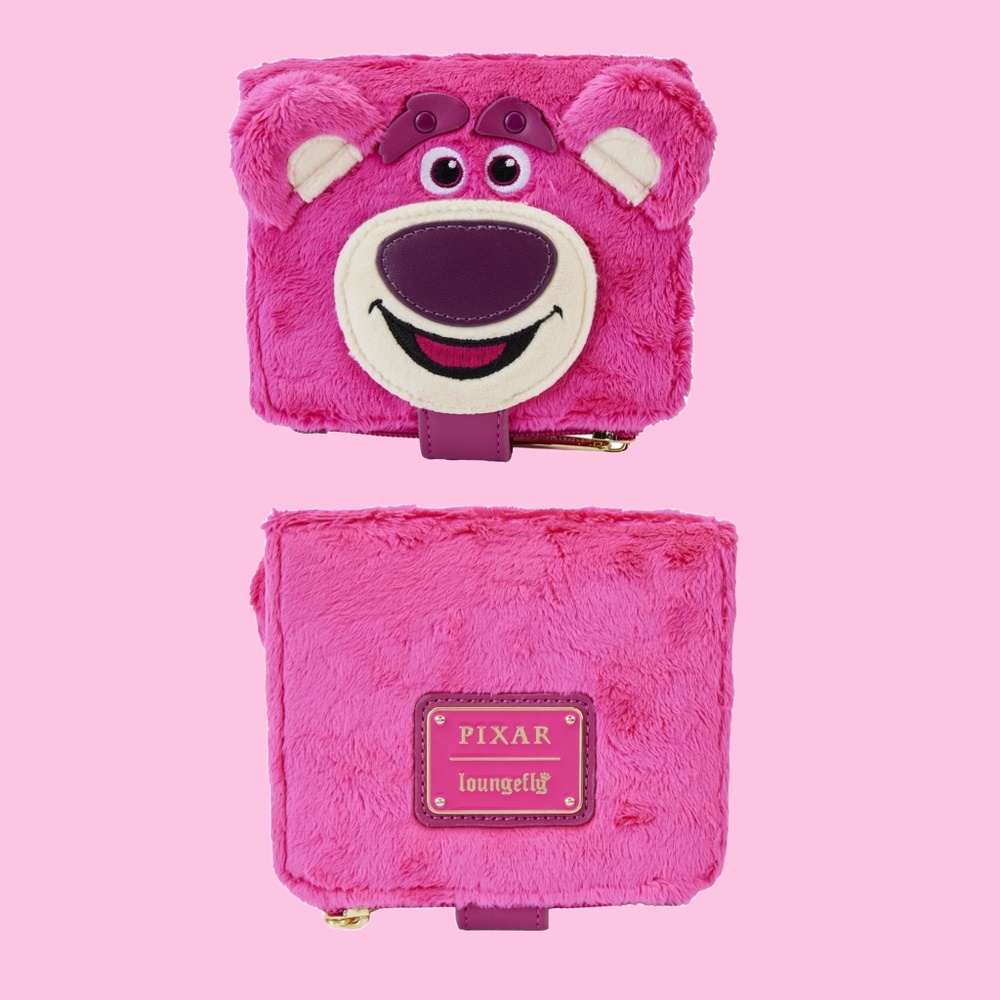 Loungefly Toy Story Lotso Plush Pocket Mini Backpack and Wallet - Picture 7 of 7
